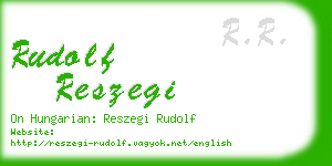 rudolf reszegi business card